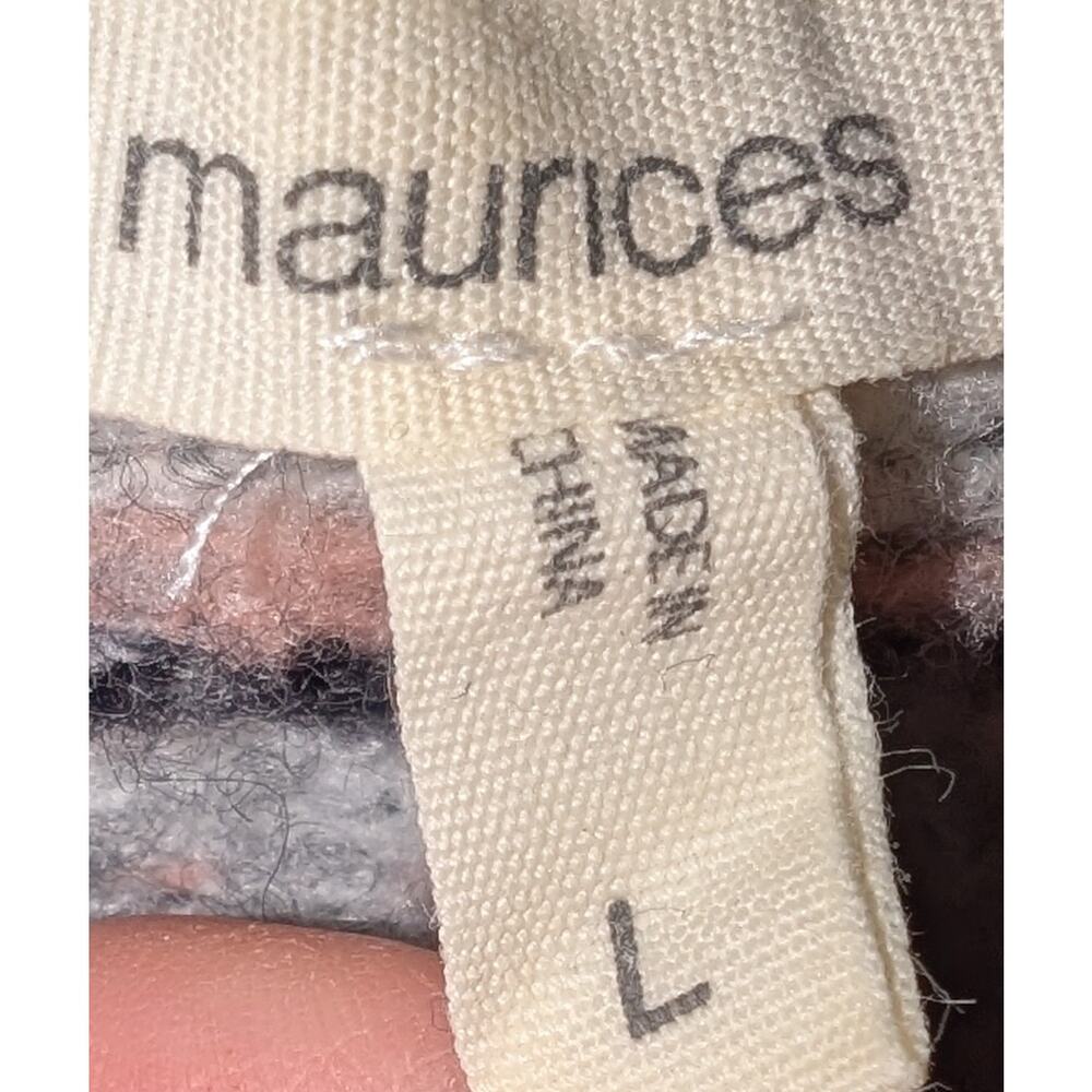 Maurices Gray and Pink Patterned Sweater - Picture 4 of 5